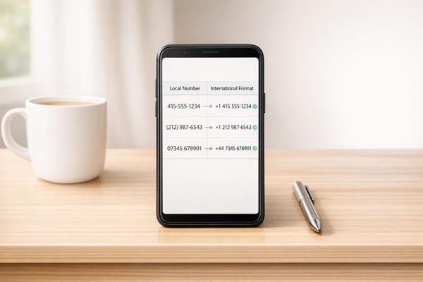 Phone Number Format Converter